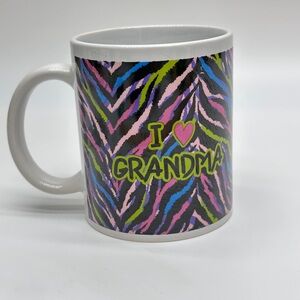 Colorful Animal Print 'I Love Grandma'‎ Mug